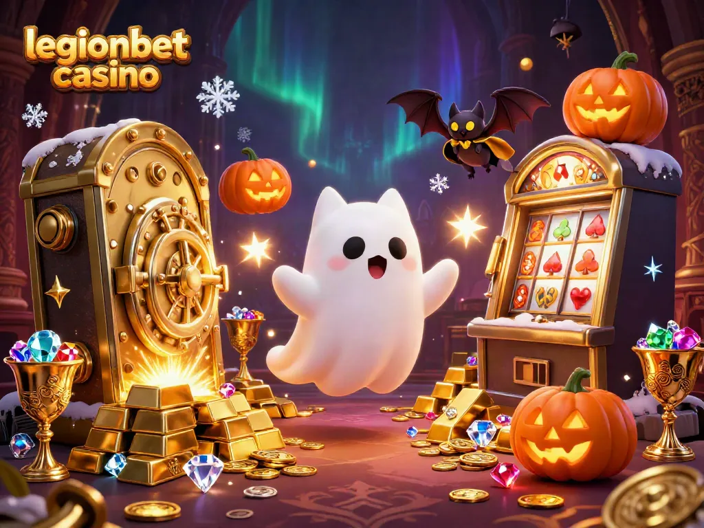 Experience thrilling wins at legionbet casino with ghostly characters and vibrant treasures.